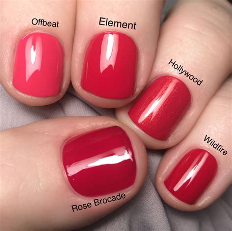 Cnd Element Shellac Vinylux Red Nail Color By Fee Wallace Shellac