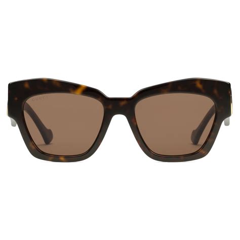gucci cat eye frame sunglasses tortoiseshell brown gucci eyewear avvenice