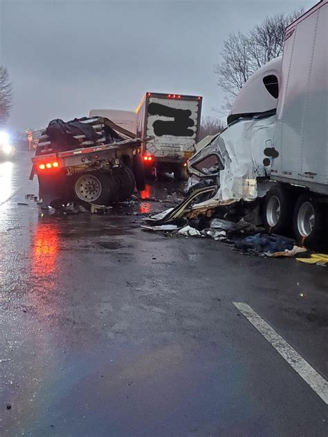 One dead in three truck crash near I-80 rest area