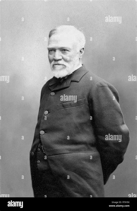 Andrew Carnegie 1835 1919namerican Industrialist Photographed In