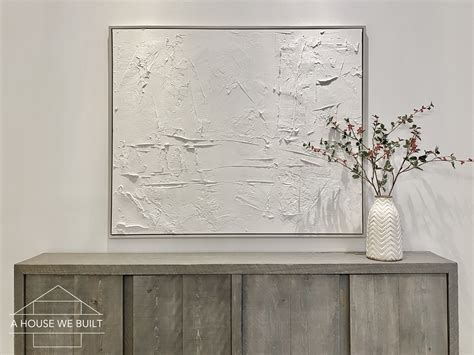 How To Make Textured Canvas Art With Drywall Mud