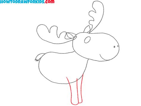 How To Draw A Moose Easy Drawing Tutorial For Kids