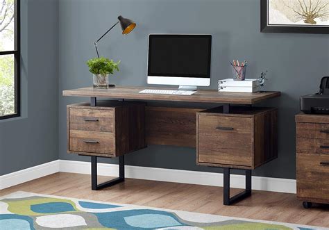 Monarch Specialties Computer Desk With Drawers Contemporary Style