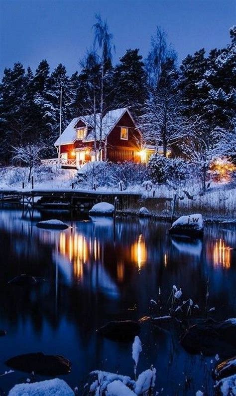 Warm Lights Winter ~ In 2019 Winter Scenery Snow Nature