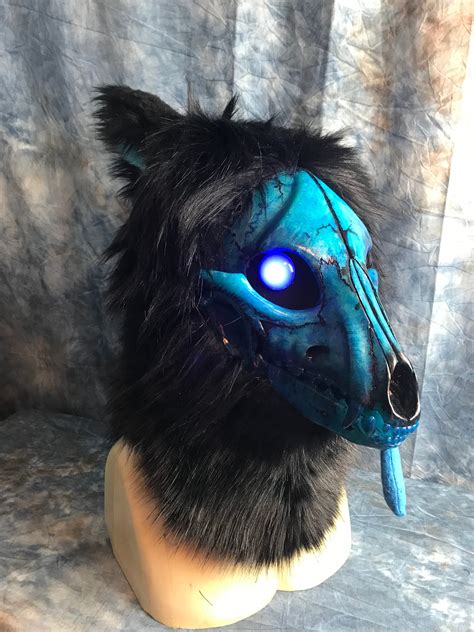 Custom Apprentice Artist Completed Skull Dog Mask