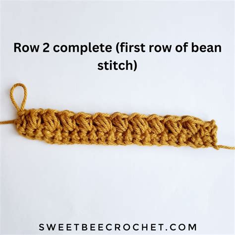 Bean Stitch Crochet Tutorial Sweet Bee Crochet