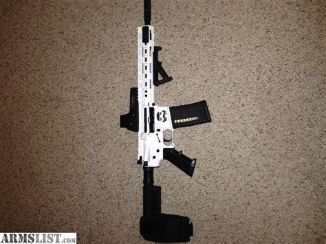 Armslist For Sale Ar 15 Custom White Duracoat Stormtrooper Pistol 10 5