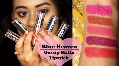 Blue Heaven Matte Lipstick Shades Review