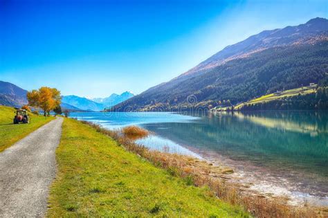 Lake Haiderseesouth Tyrolitaly Stock Image Image Of Alto Travel