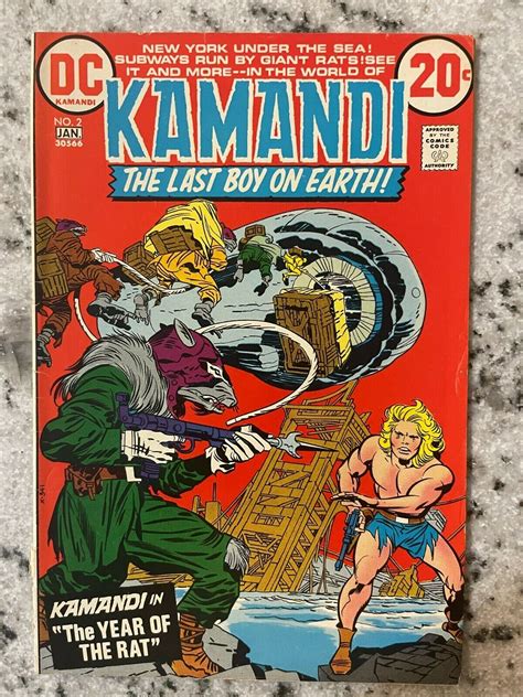 Kamandi 2 Fn Dc Comic Book Jack Kirby Fourth World Series Issue Last