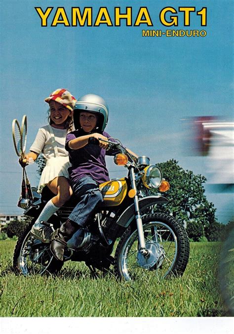 1973 Yamaha Gt1 80 Mini Enduro 4 Pages Motorcycle Brochure Gt 1