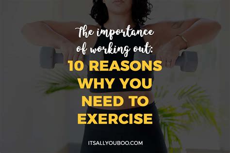 Importance Of Working Out 10 Reasons You Need To Exercise