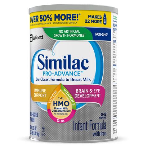 Similac Pro Advance Non Gmo Infant Formula With Iron With 2 Fl Hmo