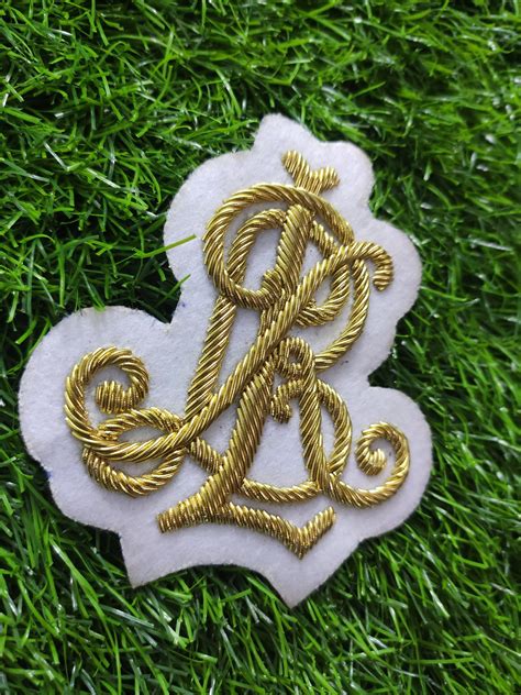 Hand Embroidered Patchbadge Completely Sewn On White Felt Etsy