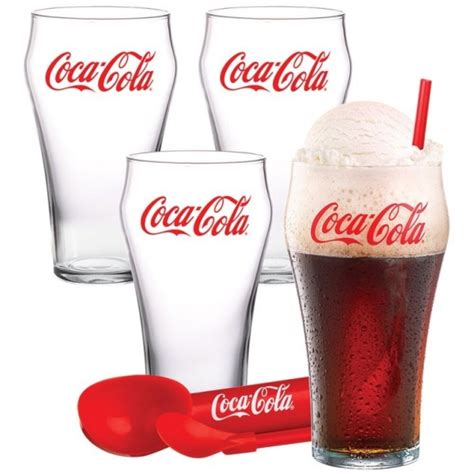 Coca Cola Coke Ice Cream Float Glasses