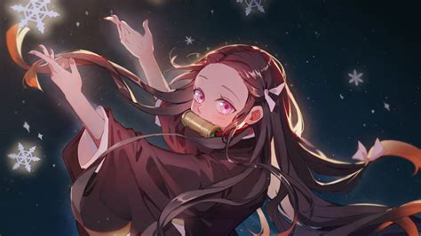 Maybe you would like to learn more about one of these? Demon Slayer Long Hair Nezuko Kamado With Pink Eyes HD Anime Wallpapers | HD Wallpapers | ID #40348