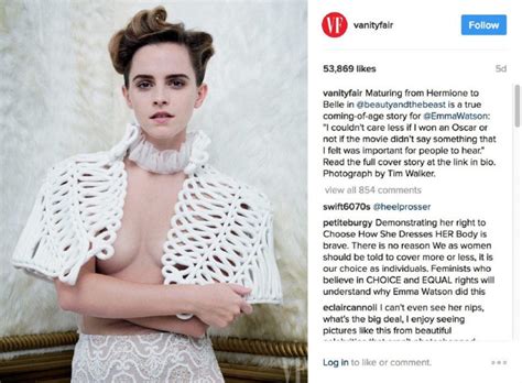 Emma Watson Says Vanity Fair Shoot Doesnt Betray Feminism The Star