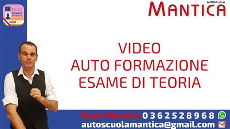 Video Auto Formazione Esame Di Teoria Autoscuola Mantica Youtube