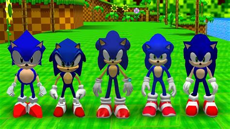 Sonic Adventure 2 5 Versions Of Sonic Youtube