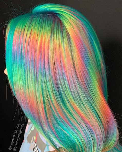 Rainbow Hair Coloring Transforms Ordinary Locks Into Shimmering Prism