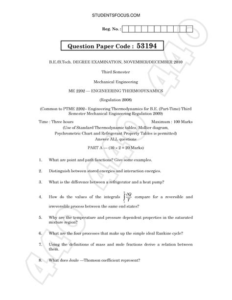 U114325 Previous Year Question Paper Studocu