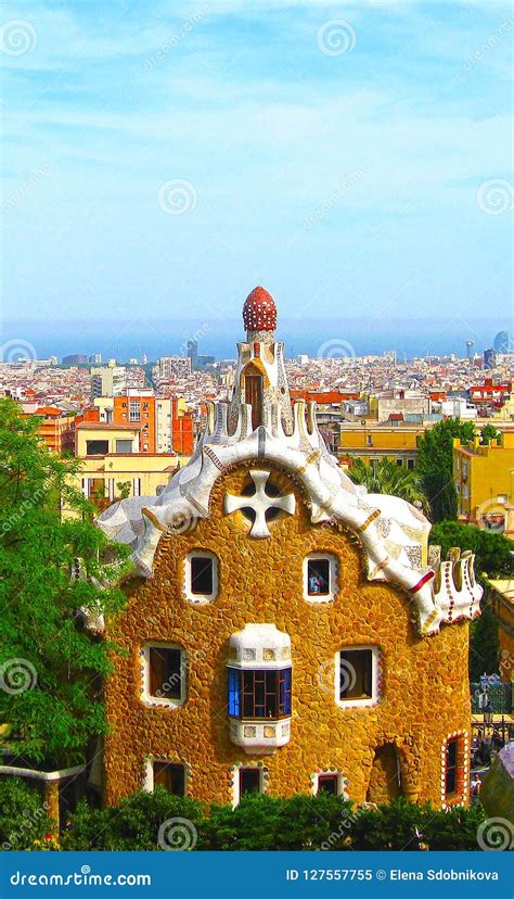 Barcelona Park Guell Of Gaudi Gingerbread And Fairy Tale Houses