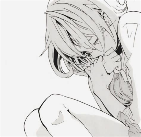 Anime Anime Girl Crying Monochrome Short White Hair Manga Anime