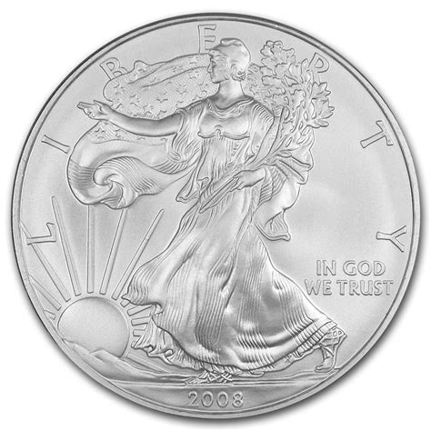 2008 Silver Eagles Uncirculated Coin For Sale Silver Eagle Coins
