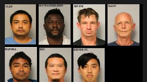 7 Arrested On Maui Accused Of Attempting To Meet Minors For Sex Police Say