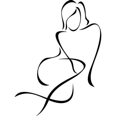 Curvy Woman Silhouette Drawing Silhouette Curvy Digital Girl The