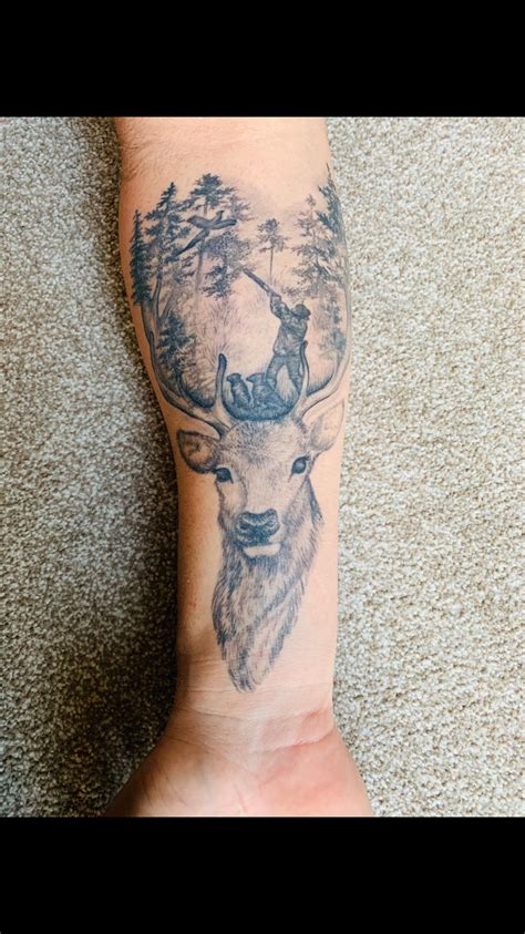 Stag Shooting Tattoo Tattoos Skull Tattoo Animal Tattoo