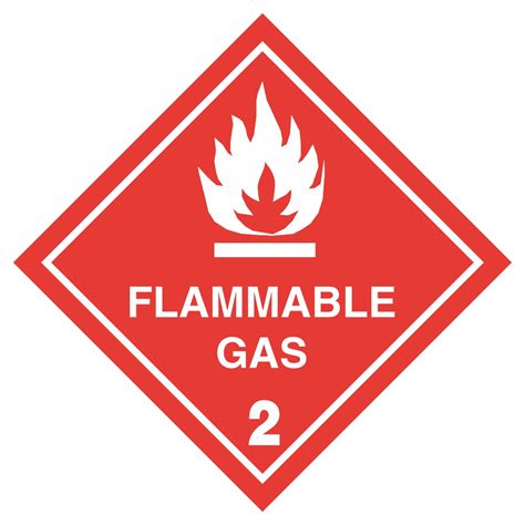 Flammable Gas Hazard Symbol Ghs Diamond Sign Aston Safety Signs