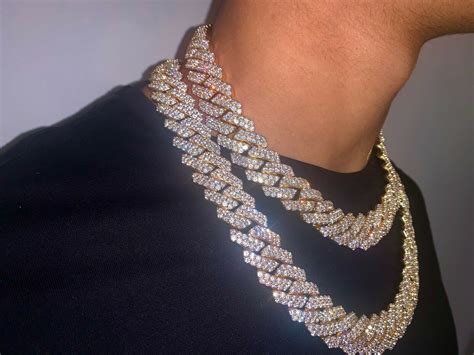 19mm Iced Out Prong Chain In Gold Jewlz Express