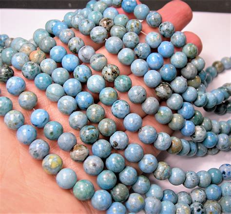 Blue Crazy Lace Agate 8mm Round 1 Full Strand 48 Beads A