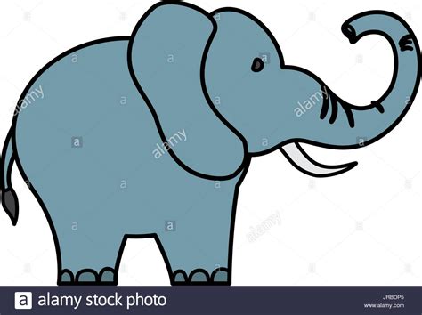 Cute Elephant Cartoon Stock Vector Image And Art Alamy