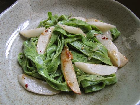 Regenerative gardening with farmer rishi. Daikon Radish Greens Pasta with Seared Daikon, Chilies, Garlic and Lemon - Not Eating Out in New ...