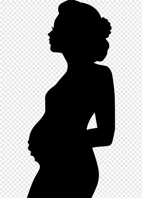 Pregnant Silhouette Lady Mother Icon Art Baby Background Beauty