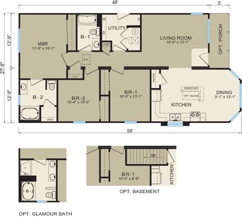 Michigan Modular Home Floor Plan 3639 Good Except For No Walk In