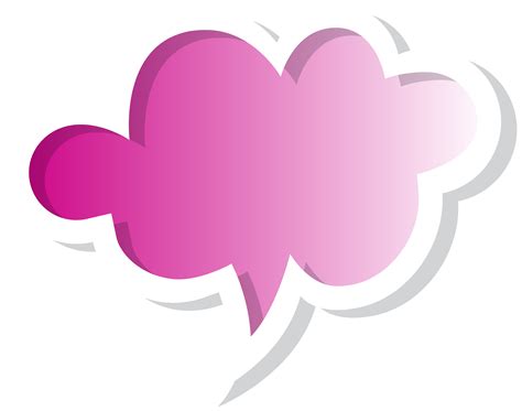 Speech Bubble Cloud Pink Png Clip Art Image Clipart Best Clipart Best