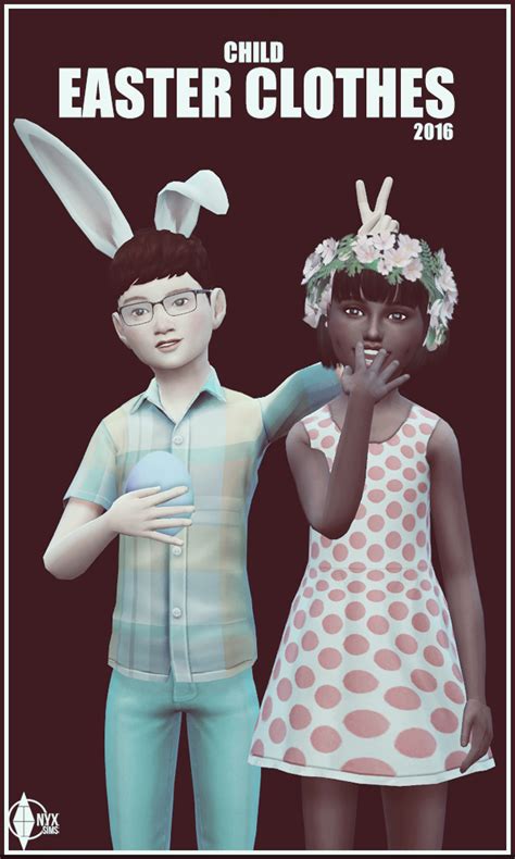 My Sims 4 Blog Easter Clothing Collection For Boys And Girls By Kiararawks