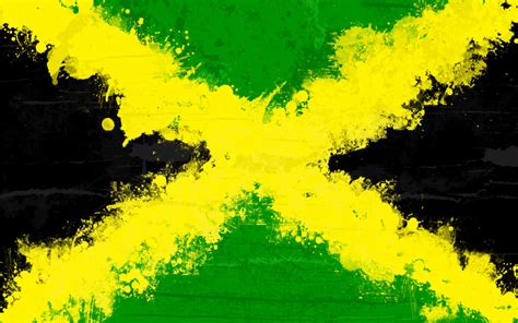 Graafix Wallpaper Flag Of Jamaica