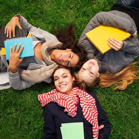 Hot College Girls Stock Image Colourbox