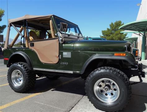 Jeep Cj Convertible With Full Soft Top And Soft Doors 1976 Dark Forest