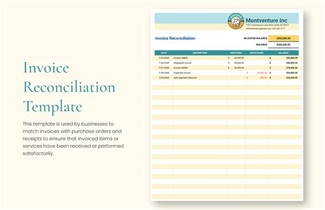 Invoice Reconciliation Template Google Sheets Excel Template Net