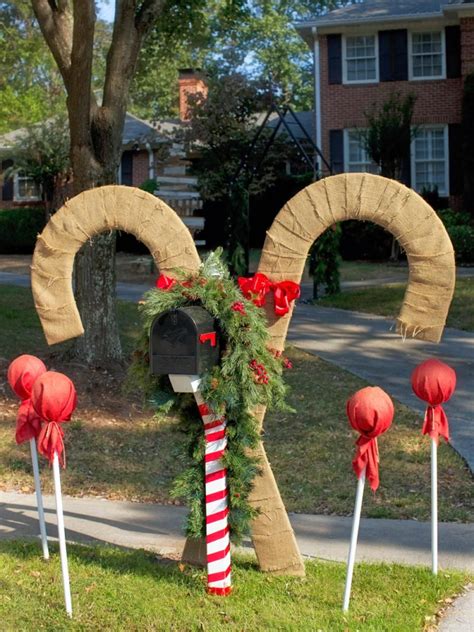 20 Large Candy Cane Decorations Outdoors