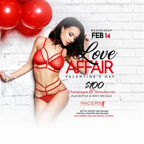 Valentine S Day Love Affair Pacers Adult Entertainment Night Club
