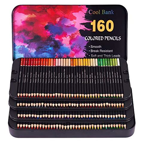 160 Professional Colored Pencils Artist Pencils Set For Coloring Books