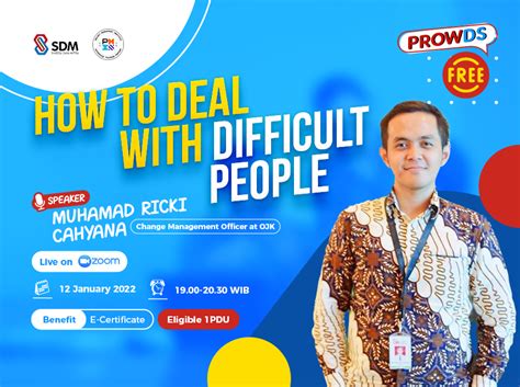 Prowds How To Deal With Difficult People Pt Sinergi Daya Mitra