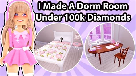 I Made A Dorm Room Under K Diamonds Royale High Campus Cheap Dorm