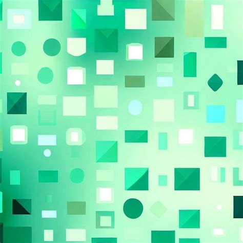 Premium Ai Image A Green Background With A Square And Squares Of Squares
